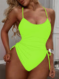Women One Piece Swimsuit Sexy High Cut Bathing Suits