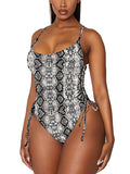 Women One Piece Swimsuit Sexy High Cut Bathing Suits