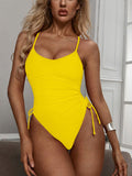 Women One Piece Swimsuit Sexy High Cut Bathing Suits