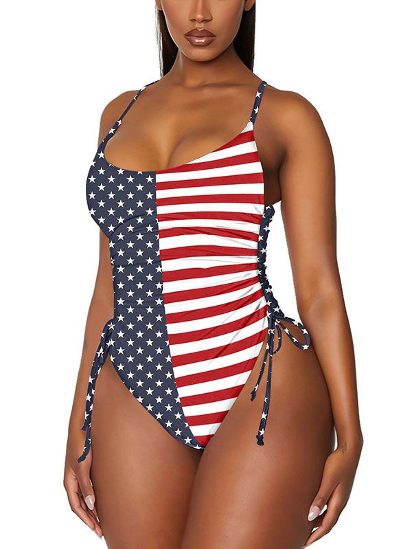 Women One Piece Swimsuit Sexy High Cut Bathing Suits