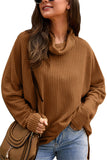 Long Sleeve Cowl Collar Sweater Ginger