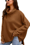 Long Sleeve Cowl Collar Sweater Ginger