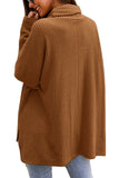 Long Sleeve Cowl Collar Sweater Ginger