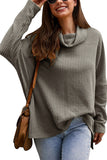 Oversized Cowl Neck Sweater Light Grey