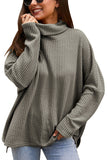 Oversized Cowl Neck Sweater Light Grey