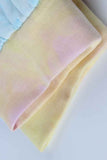 Sweat Tie Dye Décontracté à Manches Longues Rose