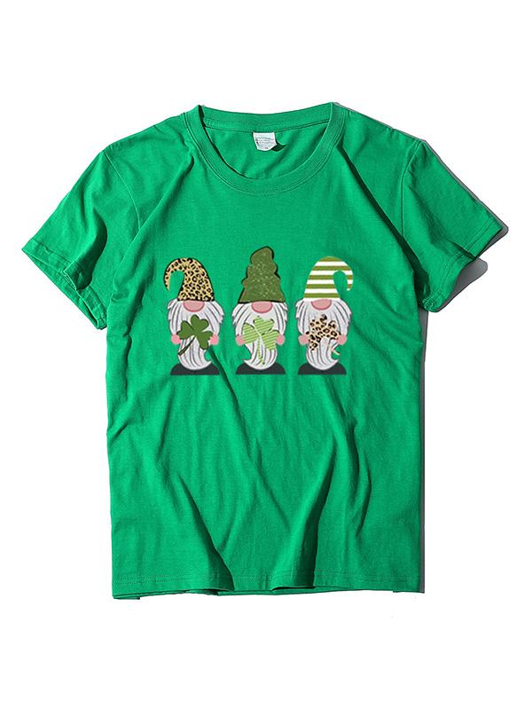 T-shirt irlandais St. Patrick's Day Clover Shamrock Gnome