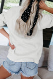 Women's Long Sleeve Eye Graphic Oversized Crewneck Sweatshirt