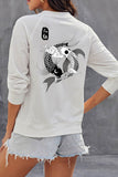 Koi White Sweatshirt For Women