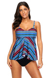 Flyaway Top Taille Haute Tankini Maillots de Bain