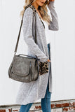 Women's Open Front Printed Cardigans Patchwork Long Striped Sweaters with Pockets