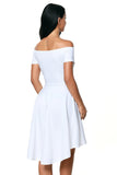 Womens Off the Shoulder Skater Dress