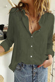 Textured Solid Color Basic Shirt for Women