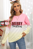 Women Color Block Casual Tops Tie Dye Pullover Sweatshirt