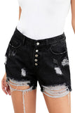 Hot Mama High Rise Distressed Denim Shorts