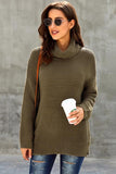 Women's Long Sleeves Turtleneck Sweater Loose Oversized Casual Sweater Pullover Top