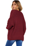 Women's Chunky Sweater Open Front Wide Long Sleeve Knit Cardigan