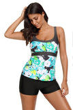 Haut de tankini camisole imprimé abstrait