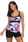 Haut de tankini camisole imprimé abstrait