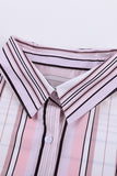 Womens Striped Button Down Shirt