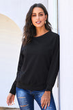 Women's Casual Crew Neck Christmas Pullover Cotton Blend Sweatshirt