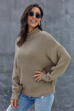 Women's Oversized Chunky Batwing Long Sleeve Turtleneck Sweater