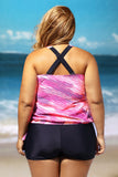 Blouson Tankini with Swim Bottom Bathing Suits Two Piece Swimsuits for Women