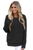 Women's Crew Neck Backless Knitted Pullover Cross Back Sweater