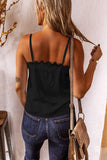 Spaghetti Straps Buttoned Tank Top