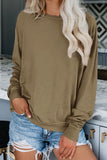 Women's Casual Crew Neck Christmas Pullover Cotton Blend Sweatshirt