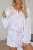 Tie Dye Knit Pajamas Set