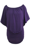 Robe Mini Poncho Noire Superposée à Plusieurs Pansements