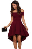 Womens Off the Shoulder Skater Dress