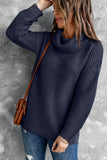 Women's Long Sleeves Turtleneck Sweater Loose Oversized Casual Sweater Pullover Top
