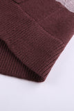 Cardigan long en tricot à couleurs contrastées pour femmes avec poches