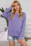 Women's Casual Crew Neck Christmas Pullover Cotton Blend Sweatshirt