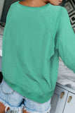 Women's Casual Crew Neck Christmas Pullover Cotton Blend Sweatshirt