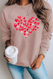 Women's Casual Crew Neck Christmas Pullover Cotton Blend Sweatshirt