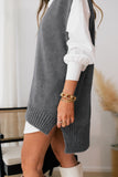 Women's Basic Sleeveless Top Knit Vest Pullover Sweater