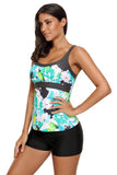 Haut de tankini camisole imprimé abstrait