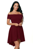 Womens Off the Shoulder Skater Dress