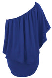 Robe Mini Poncho Noire Superposée à Plusieurs Pansements