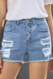 Gypsy Mid-rise Distressed Denim Shorts
