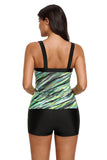 Haut de tankini camisole imprimé abstrait