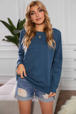 Women's Casual Crew Neck Christmas Pullover Cotton Blend Sweatshirt