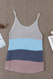 Colorblock Metallic Cami Tank