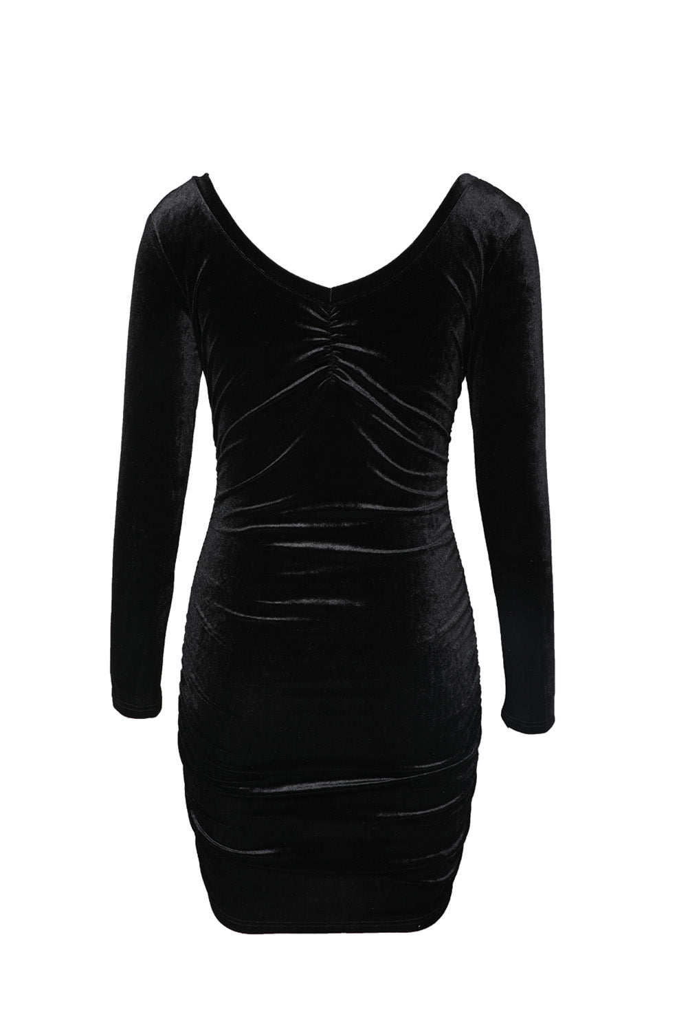 cocktail and party long sleeve velvet dress Simple Burgundy Velvet Sheath Long Holiday Party Dress with Sleeves