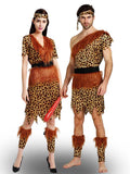 Halloween Leopard Print Cavewoman Costume Brown