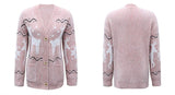Women's Holiday Sweater Button Down Reindeer Cardigan