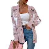 Women's Holiday Sweater Button Down Reindeer Cardigan